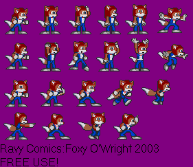 Ravy Comics. Foxy 2003. Free Use.