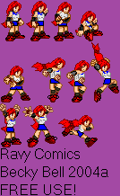 Ravy Comics. Becky Bell 2204a. Free Use.